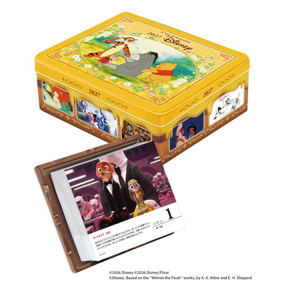 数量限定 ディズニー 日めくりカレンダー 2027 Disney calendar 保存缶
