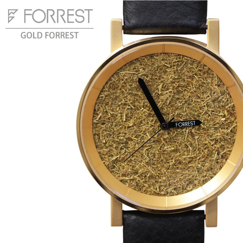 本物の自然が宿る森の腕時計「FORREST」GOLD FORREST 腕時計 苔 