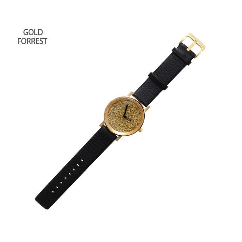 本物の自然が宿る森の腕時計「FORREST」GOLD FORREST 腕時計 苔