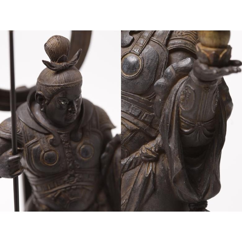 インテリア 雑貨 置物 イSム（イスム） 毘沙門天像 重厚な趣きと