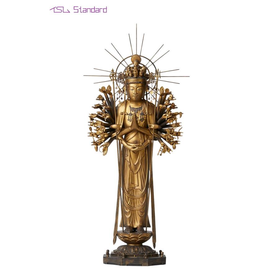 インテリア 雑貨 置物 Standard 千手観音像 慶派(せんじゅかんのん) 千
