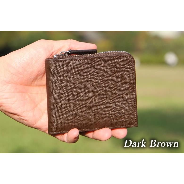 L字ファスナー 財布 コンパクト 本革 二つ折り財布 ジャミーウォレット