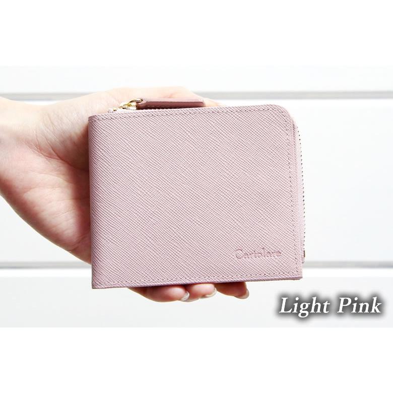 L字ファスナー 財布 コンパクト 本革 二つ折り財布 ジャミーウォレット