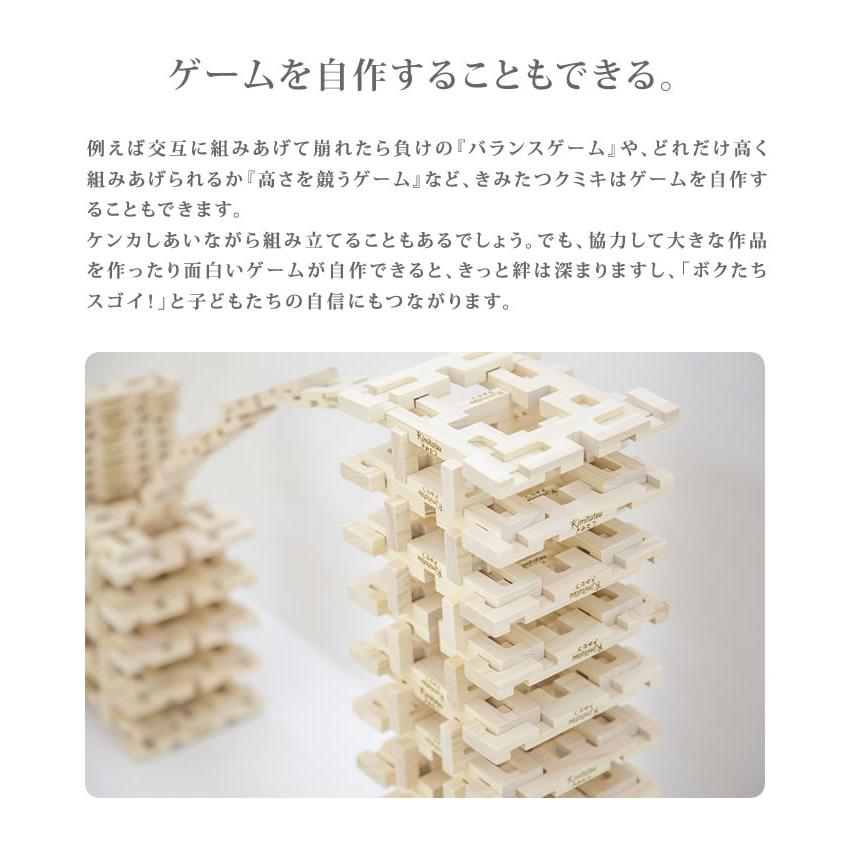 きみたつクミキ 50個入 Kimitatsu 木のおもちゃ 組み木 知育玩具 知恵 脳トレ 教育 知育 木製 おもちゃ 国産木工玩具 天然素材 送料無料_10