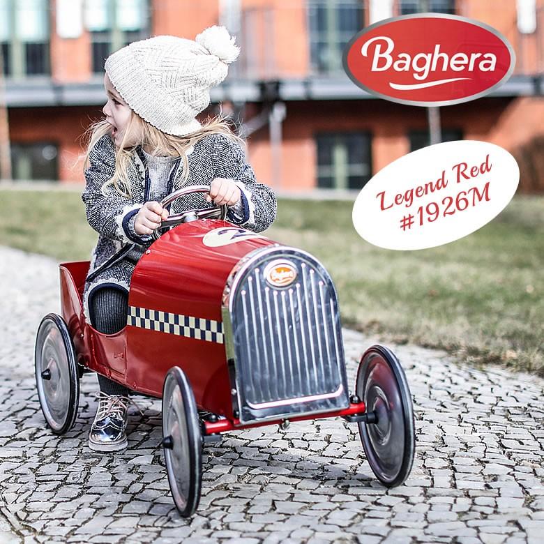 Baghera ペダルカー ライドオン Legend Red Rider #1926M レトロ KIDS バゲーラ ギフト インテリア 大型 車 カー おもちゃ お祝い 子供 大人 メタル製 送料無料｜offer1999