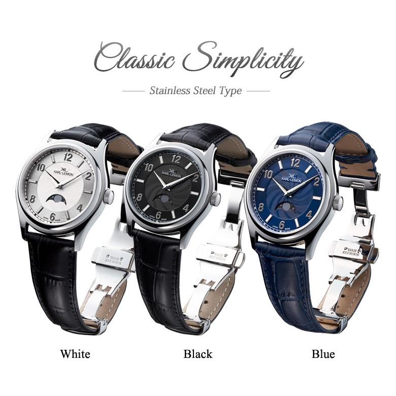 高級仕様 腕時計 KARL-LEIMON Classic Simplicity Stainless 高級仕様 腕時計 KARL-LEIMON Classic Simplicity Stainless