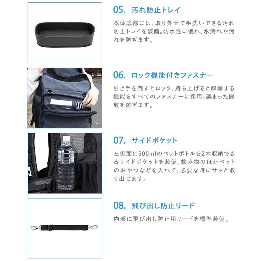 AIRBUGGY 3WAY BACKPACK WIDE ワイド CARRIER Airbuggy 犬用 猫用