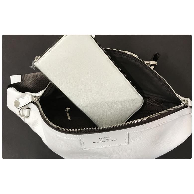 極美品！CREEZAN JETTER BUM BAG ホワイト　シボレザー CREEZAN JETTER BUM BAG | CJTE022 | コニー株式会社 | 商品情報 | 豊岡鞄