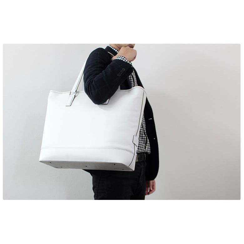 CREEZAN JETTER LARGE TOTE ラージトート トートバッグ 手提げ 旅行 ビジネス 豊岡鞄 クリーザン ジェッター 白 ホワイト 純白 男性 送料無料の画像