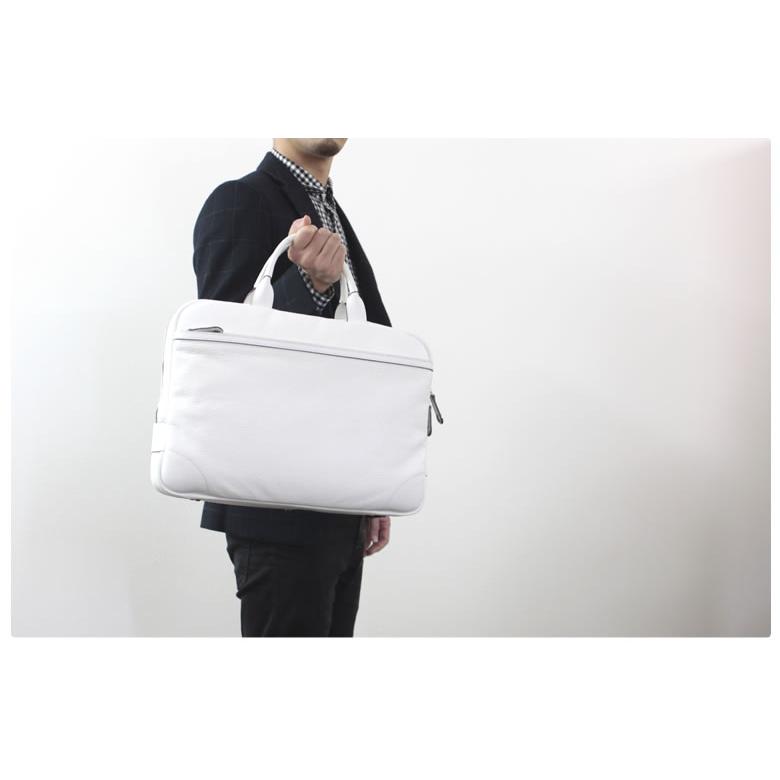 CREEZAN JETTER SOFT BRIEFCASE 雑誌掲載商品 ソフトブリーフケース ビジネスバッグ  豊岡鞄 クリーザン ジェッター 白 ホワイト 純白 男性 送料無料の画像