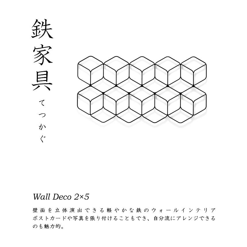 Wall Deco2×5 Fe-14101 有名ドラマで登場横向き 横掛け グッドデザイン賞 アイアンインテリア 杉山製作所 雑貨 おしゃれ 壁掛け お洒落 モダン 送料無料_1