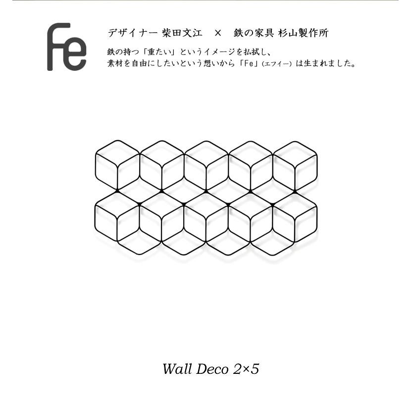 Wall Deco2×5 Fe-14101 有名ドラマで登場横向き 横掛け グッドデザイン賞 アイアンインテリア 杉山製作所 雑貨 おしゃれ 壁掛け お洒落 モダン 送料無料_5
