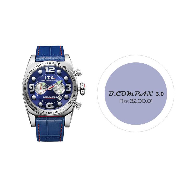 B.COMPAX3.0 雑誌掲載商品I.T.A. ビー・コンパックス 3.0 アイティーエー 腕時計 メンズ ビーコンパックス イタリア ミラノ 時計  腕時計 高級 二重構造ダイヤル