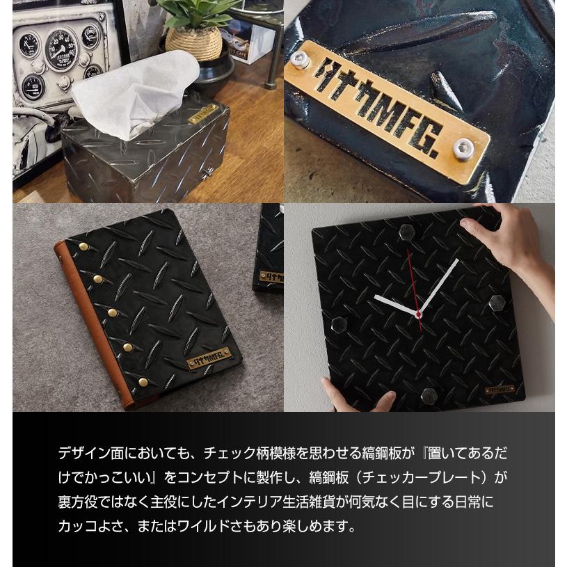 筋トレ 手帳カバー タナカセイサクショ ノートカバー ノートブック メニューブック メニューカバー バインダー ノート 鋼板 縞板_5