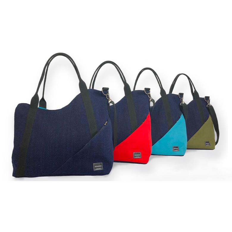 トートバッグ 武州正藍染刺子 ROUND TOTE BAG トート 手提げ