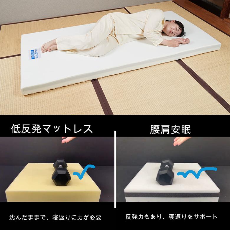CocoSleep 腰肩安眠 シングル マットレス ココスリープ クッション 低
