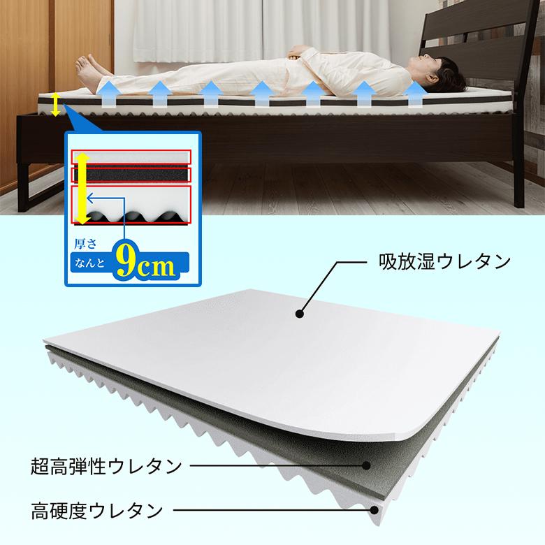 CocoSleep 腰肩安眠 シングル マットレス ココスリープ