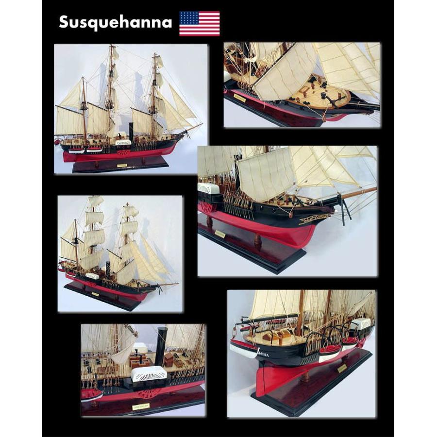 黒船 サスケハナ（完成品）精密模型 Susquehanna 代引き不可 : 想いを
