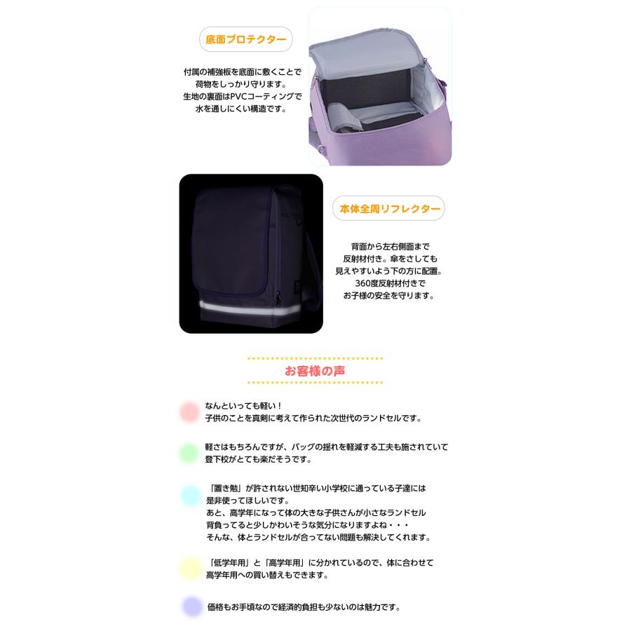 最新作RAKUSACK JUNIOR UG（大） ジュニア 高学年向け 軽い ランドセル 通学 鞄 かばん カバン リュック 軽量 女の子 男の子 ユニセックス_4
