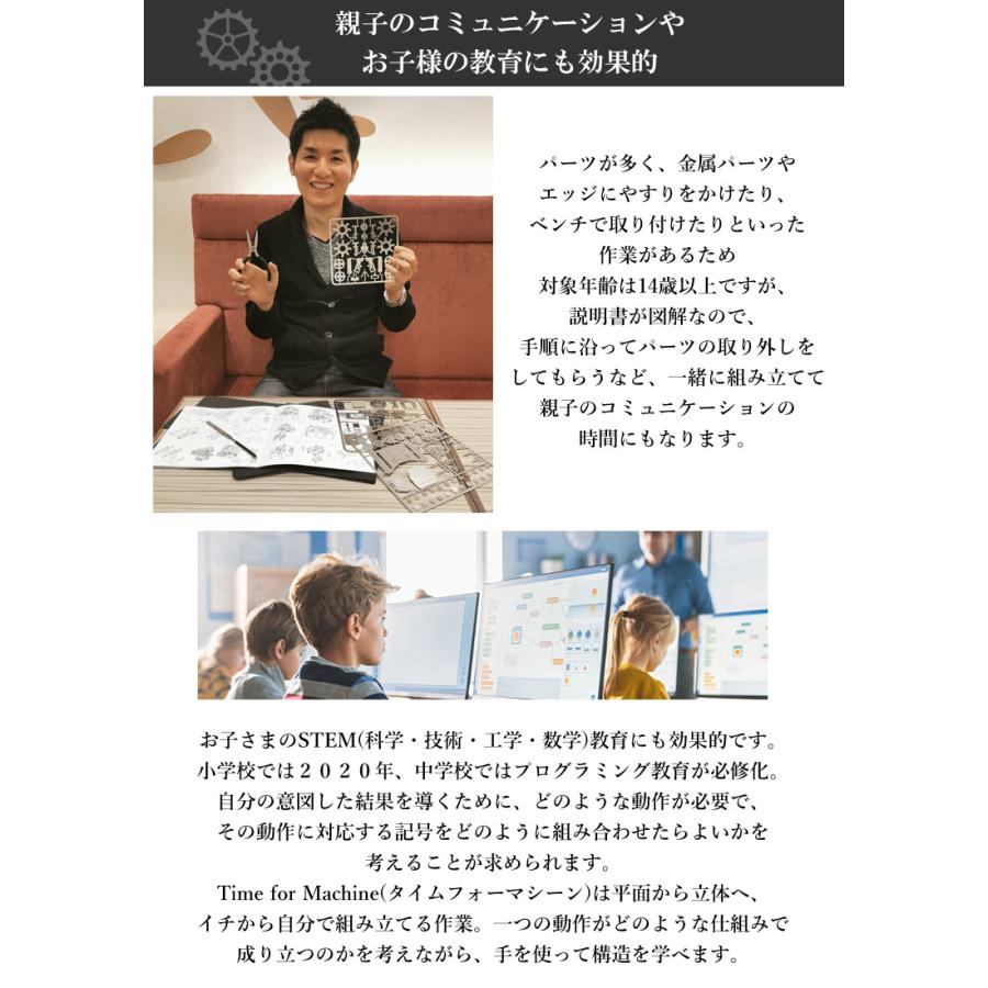 Time for Machine 超精巧なステンレス製の組み立てキットLuxury