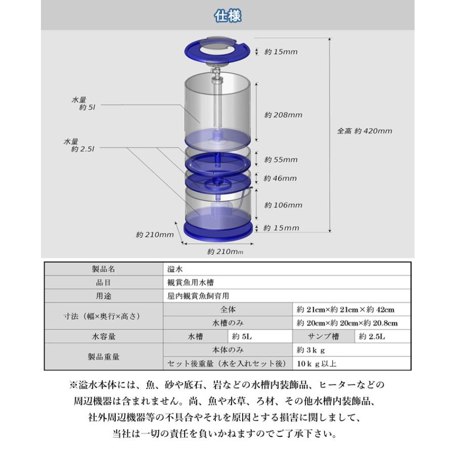 溢水 いっすい専用ライトユニット付スターターセット オーバーフロー水槽 お重構造 円柱型 アクアリウム 水族館 小型 スリム 持ち運び インテリア Mm 想いを繋ぐ百貨店 Tsunagu 通販 Yahoo ショッピング