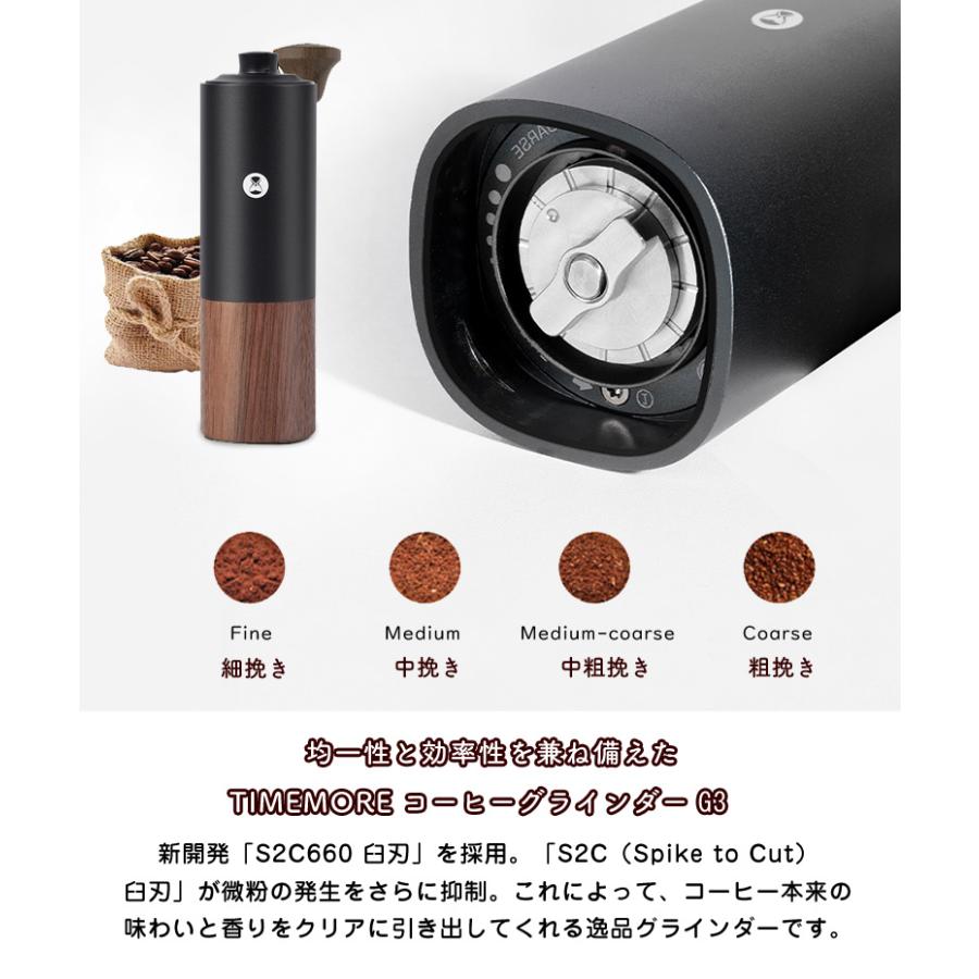 TIMEMORE G3 タイムモア ジースリー コーヒーグラインダー S2C660 臼刃 