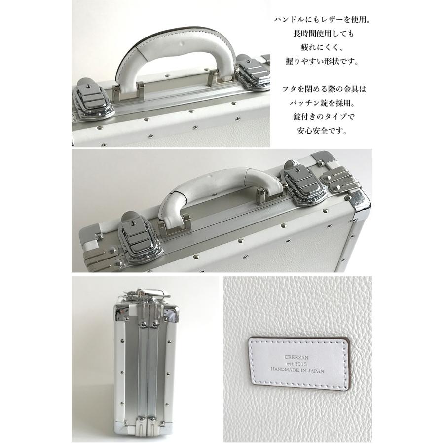 CREEZAN JETTER DURALUMIN CASE MINI CJTF-034 シュリンクレザー 牛革