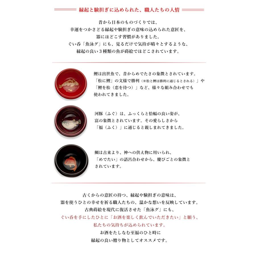 在庫僅少 魚泳グ ぐい呑み 輪島塗 酒器 鯛 慶びごとの象徴 めでたい 鯉 出世魚 ふぐ フグ 河豚 富の象徴 魚 漆器 漆 お猪口 おちょこ 縁起物 ギフト プレゼント Discoversvg Com