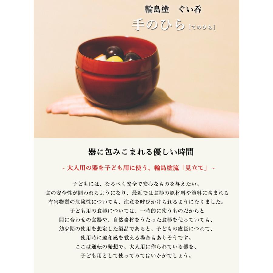 手のひら お椀 輪島塗 漆器 お茶碗 小ぶり ころん 3寸程度 直径10