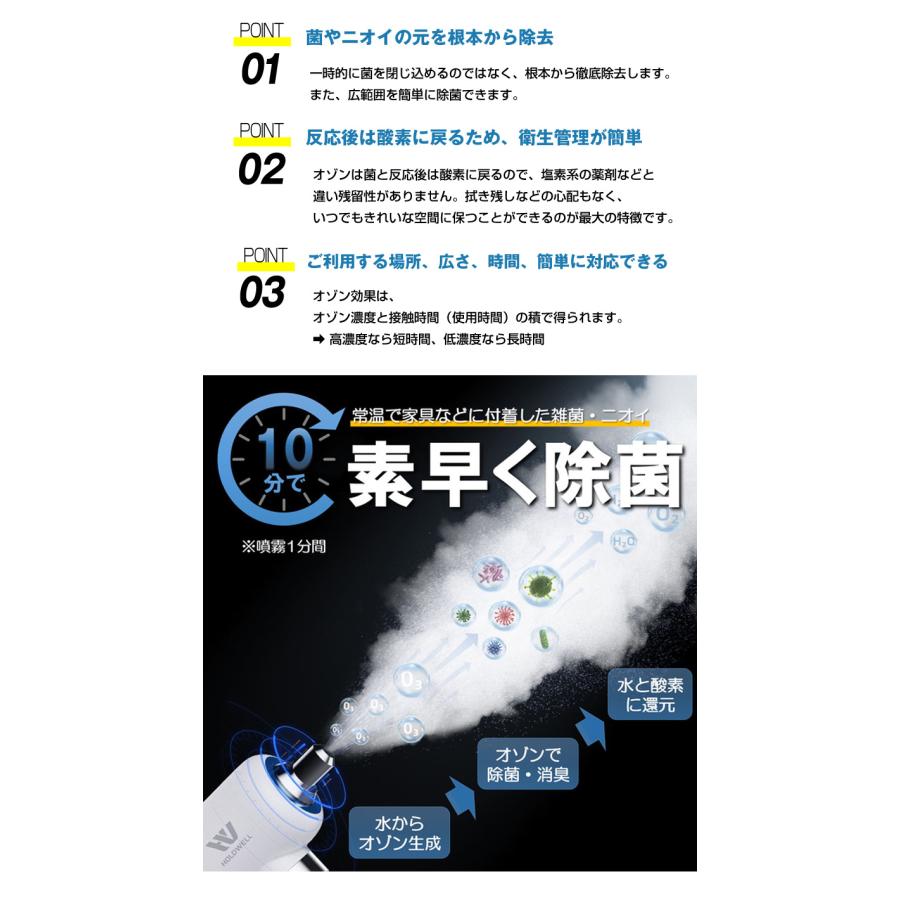 オゾン・ナノミスト噴霧器 HOLDWELL ホールドウェル スプレー オゾン