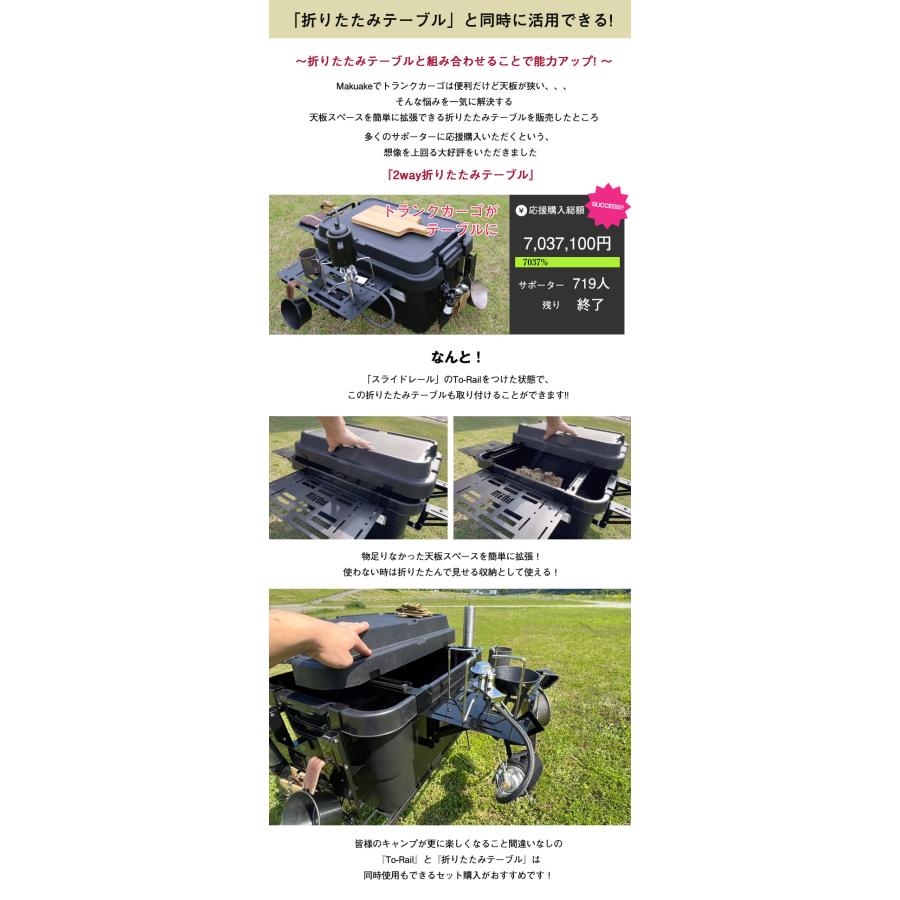 コンテナボックス用スライドレール To-Rail トランクカーゴ カーゴ