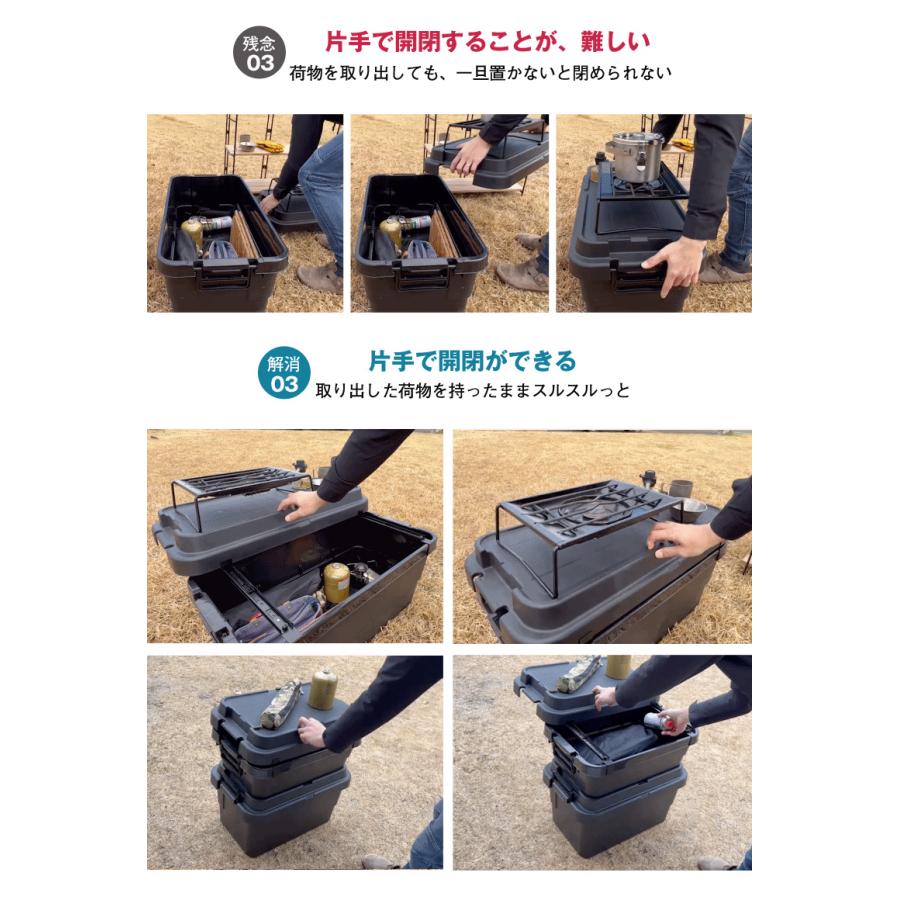 収納ケース 浅型 深型 スライドレール コンテナボックス用スライドレール To-Rail トランクカーゴ カーゴ