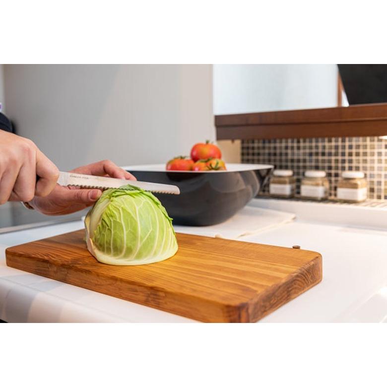 田谷漆器店 拭漆 まな板 自立 能登ひば拭漆一枚板まな板 一枚板 黒