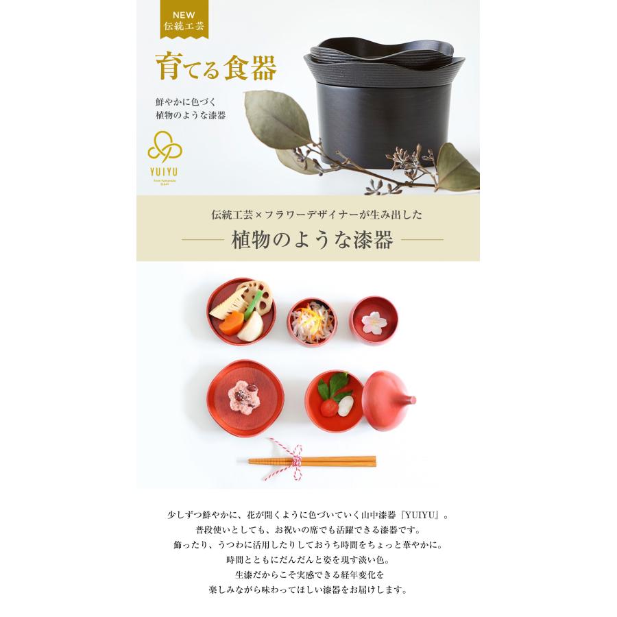 YUIYU 八重 小鉢 小皿 食器 和食 木製 フルーツボウル 薬味 調味料 日本製 向付 懐石料理 和食器 漆器 会席料理 お膳 器 皿 鉢 盛り皿 料理の画像
