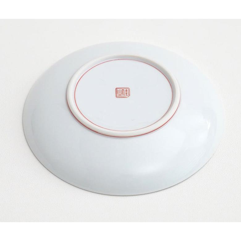 肥前赤絵窯元 鷹巣 絵変わり5寸丸皿（5枚組） 有田焼 皿 お皿 平皿 盛