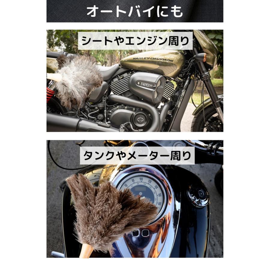 CAR SWEEPER オーストリッチ ショートフェザーダスター 社内用 洗車 毛 