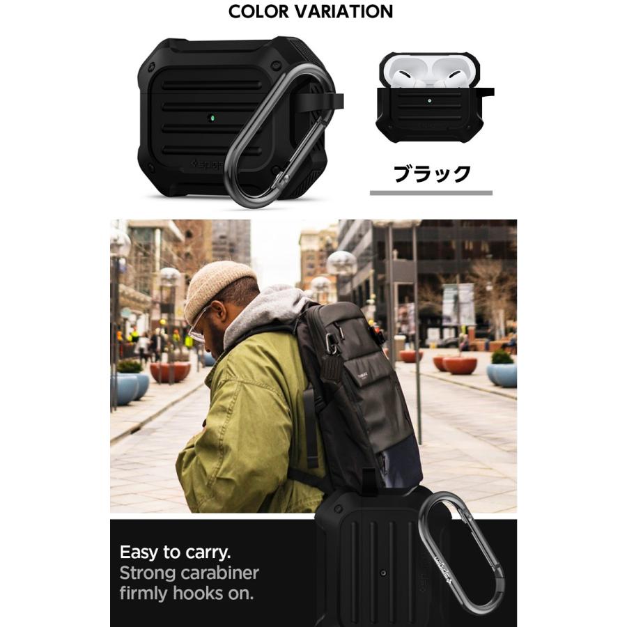 Spigen（シュピゲン） AirPods Pro 用ケース Tough Armor タフアーマー