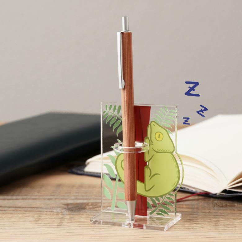 mignon ONLYSHOP ペン立て風 アクリルフィギュア 6点まとめ アクリルペンスタンド(カメレオン) ペンスタンド ペン立て 鉛筆 ペン