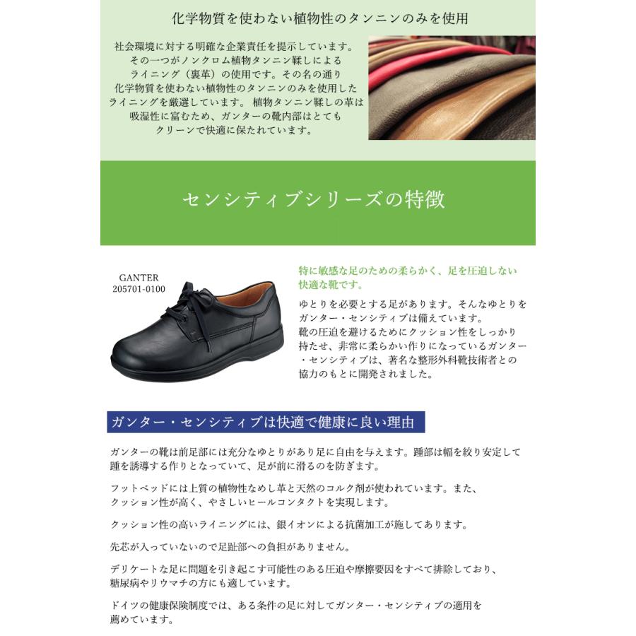脊椎にやさしいコンフォートシューズ GANTER ガンター ladies 女性用