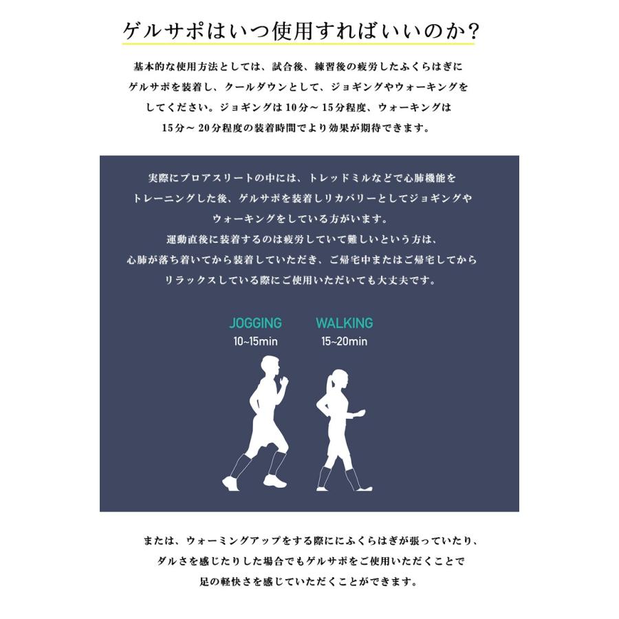 運動後のリカバリーサポーター ゲルサポ GELSUPPO リカバリー