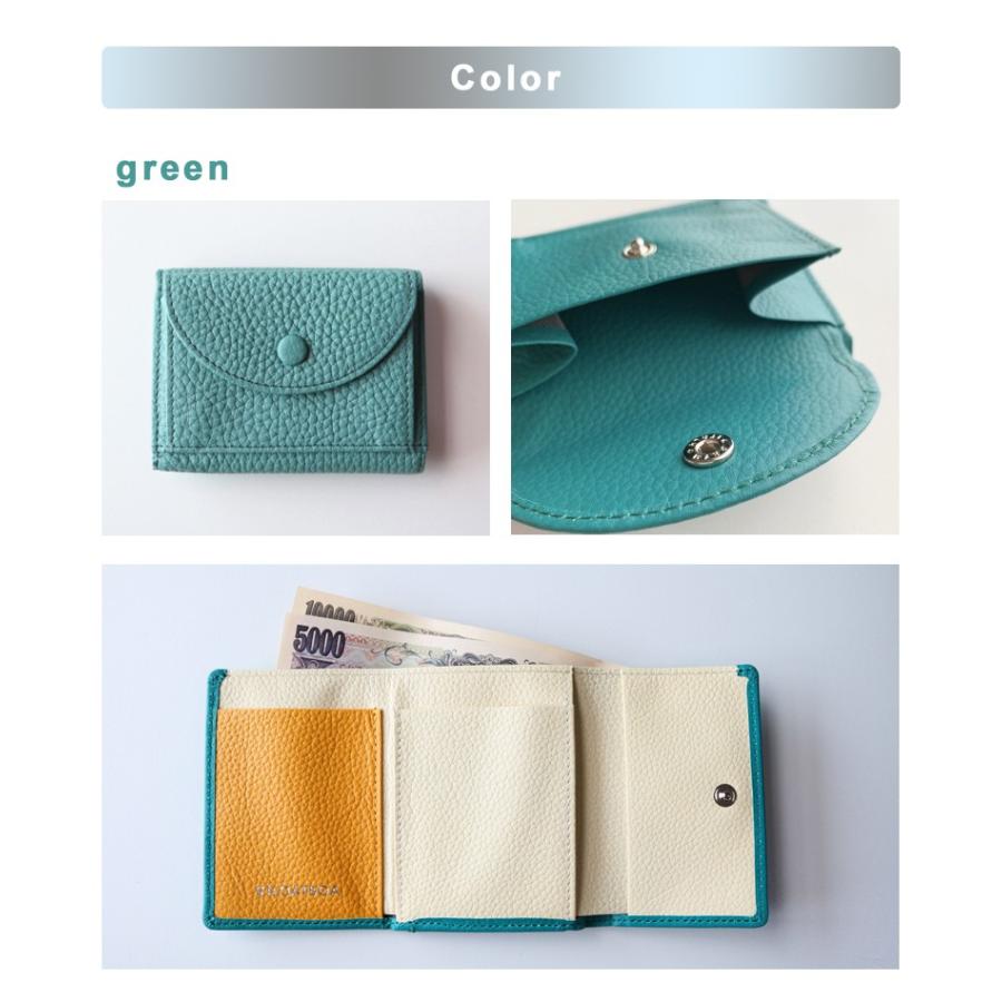 ミニマリスト必見 カラフル コンパクトウォレット 本革 KILOATBOA