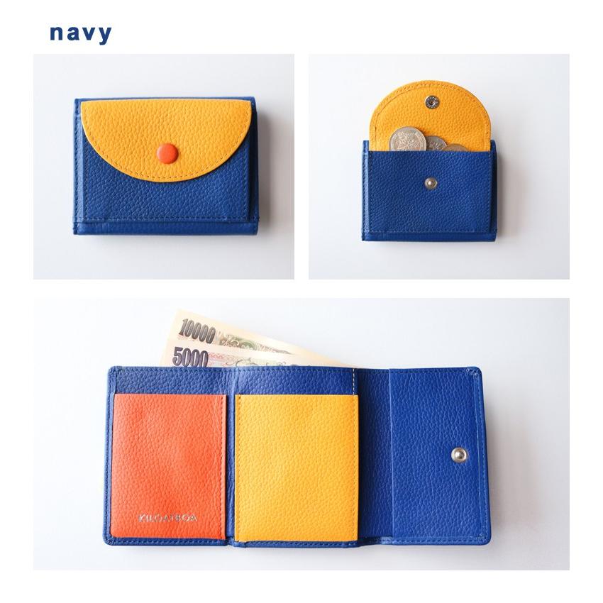 ミニマリストさま ミニマリスト必見 カラフル コンパクトウォレット 本革 KILOATBOA