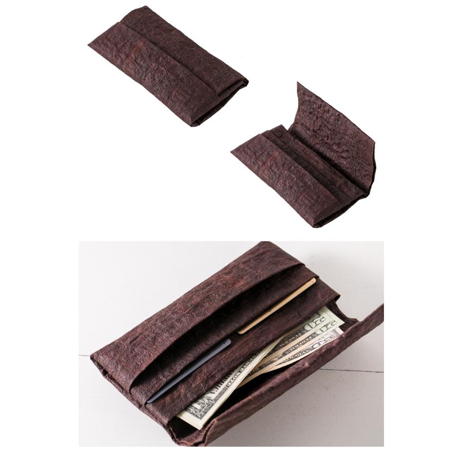 柿渋和紙の長財布 帋屋 カミヤ 杉原紙 ロングウォレット LONG WALLET