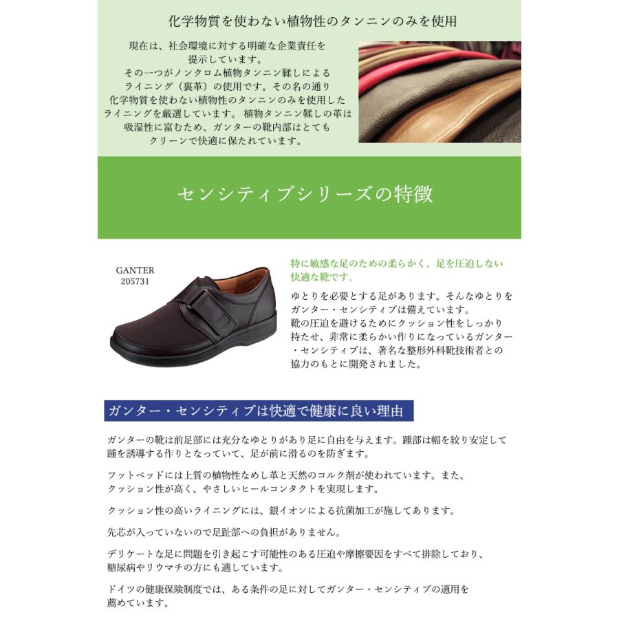 脊椎にやさしいコンフォートシューズ GANTER ガンター ladies 女性用 