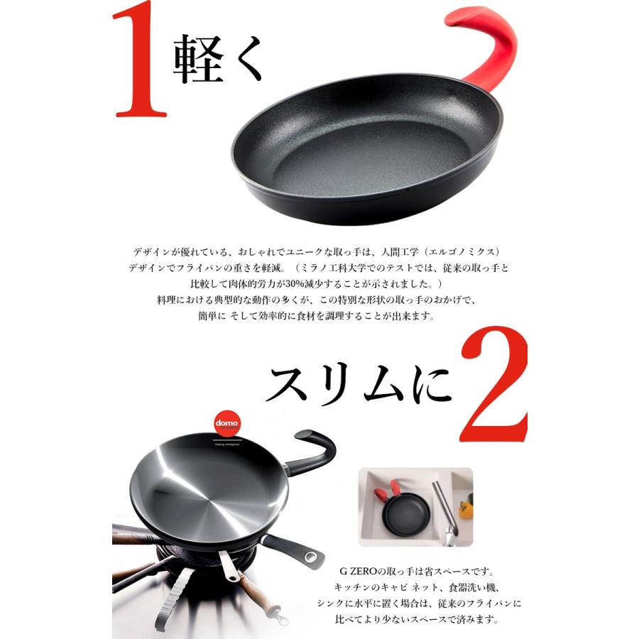 G ZERO フライパン 28cm イタリア発の特許フライパン HOPLON ホプロン