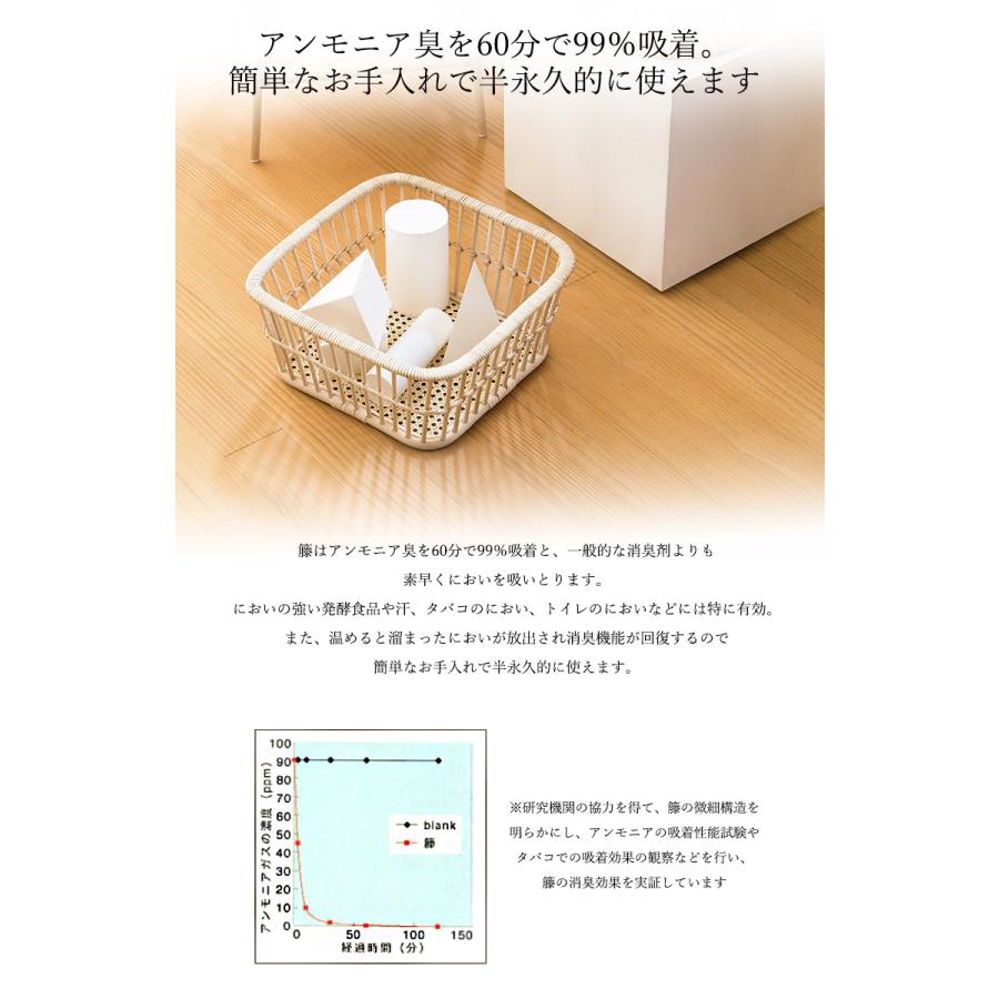 ツルヤ商店 ハイル hairu Square 600 角型 脚付き 籐の脱衣かご ラタン 洗濯かご 籐 ラタン 洋服 おもちゃ箱 リビングにも馴染むデザイン 日本製 送料無料
