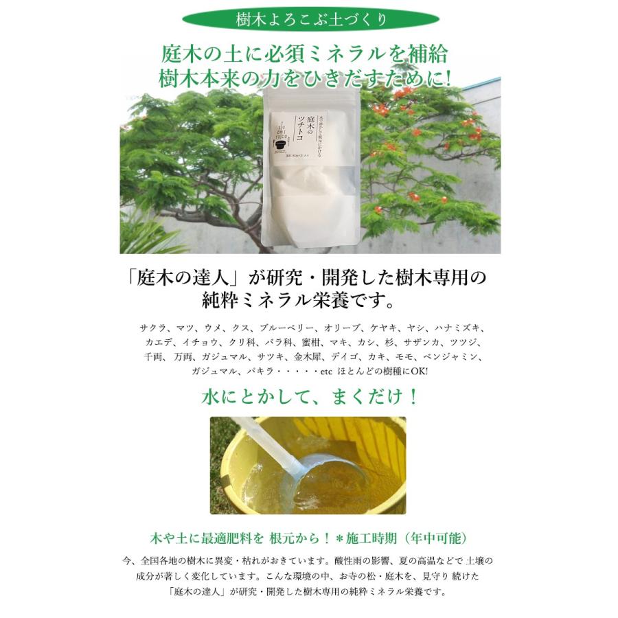 送料無料 庭木のツチトコ 4袋 40g 12個セット 樹木専用の純粋ミネラル 栄養 Tsuchitoco 天然成分 栄養剤 観葉植物 ミネラル 肥料 ほとんどの樹種に使える Sima24 想いを繋ぐ百貨店 Tsunagu 通販 Yahoo ショッピング