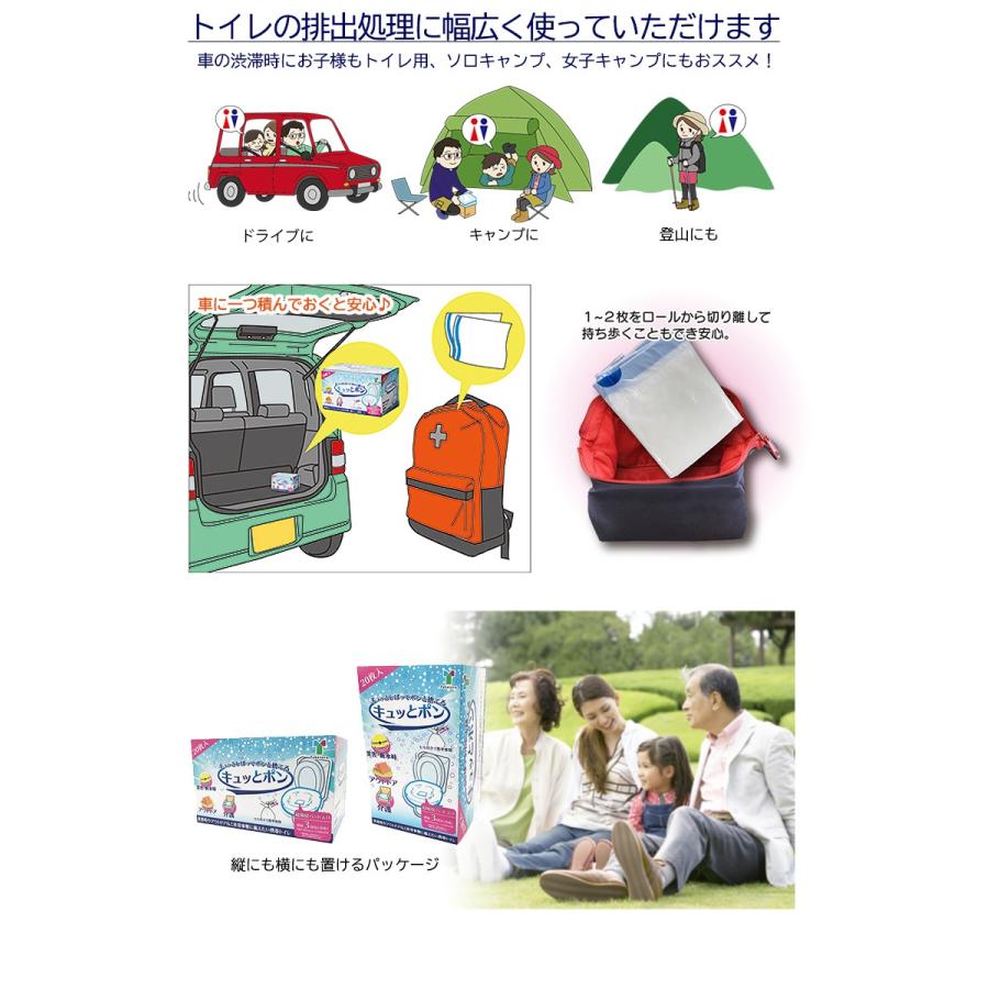 簡易トイレ 携帯用トイレ キュッとポン 2箱セット 1箱枚入り 超吸収パット ソロキャンプ 防災 セット 防災グッズ 非常用トイレ Sima72b 想いを繋ぐ百貨店 Tsunagu 通販 Yahoo ショッピング