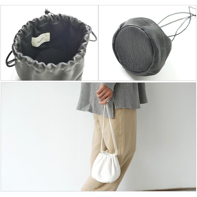 Inswirl 鹿革 KINCHAKU BAG S 巾着 バッグ インスワール ILUXF04 Inswirl 鹿革 KINCHAKU BAG S 巾着 バッグ インスワール ILUXF04