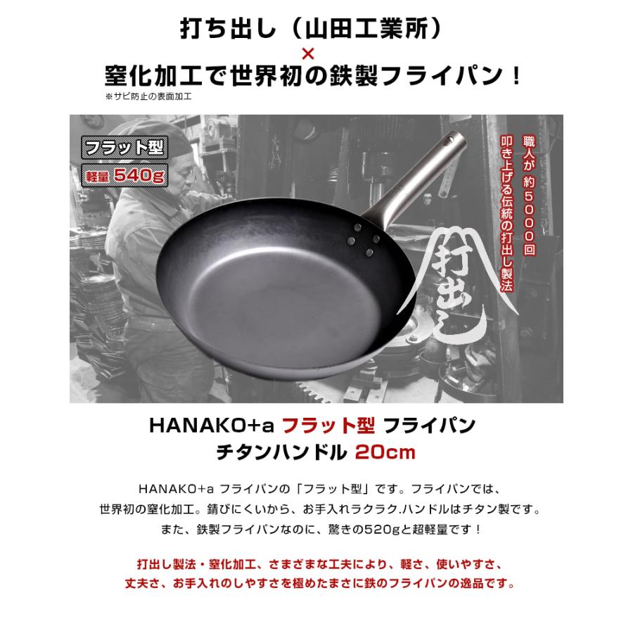 鉄のフライパンなのに軽さに驚く540g！打出しフライパン 山田工業所